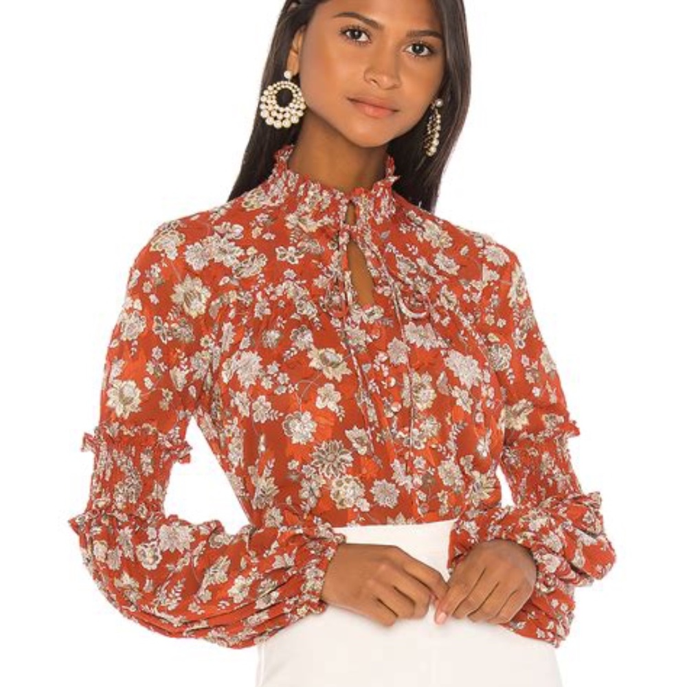 Alexis Zaria Top Red NWT
